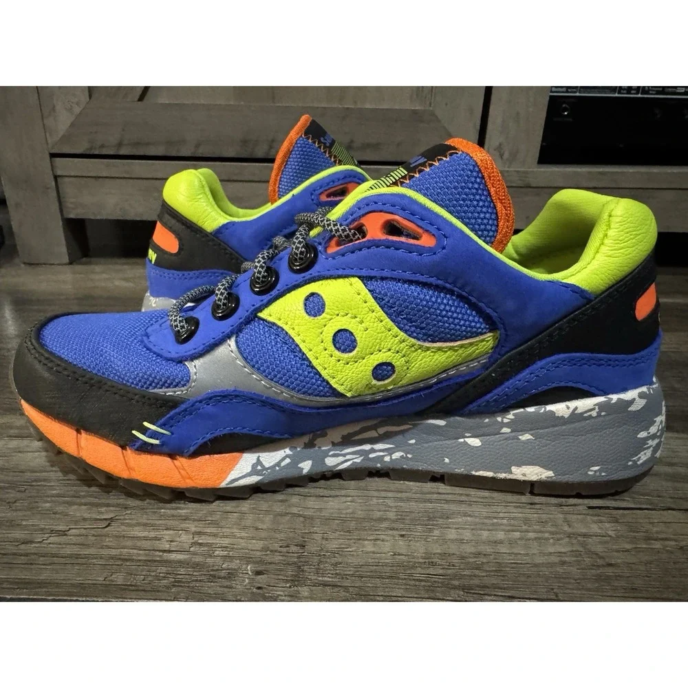 Saucony Originals Shadow 6000 Trail CPK Blue/Lime Men's 6 Running Shoes S70643-1